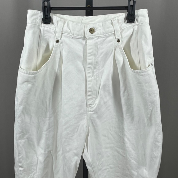 LL Bean Jeans Womens 10 white denim outdoor casual classic 100% cotton vintage - Picture 2 of 10